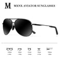 thumbnail image 4 of Gafas de sol mxnx Aviator MX208 Polarized UV400 para hombre negras, 4 of 7