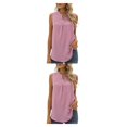 thumbnail image 3 of Blusa Sin mangas Sonducket para mujer holgada de encaje suave Top Sexy de verano Rosado S 2piezas, 3 of 6