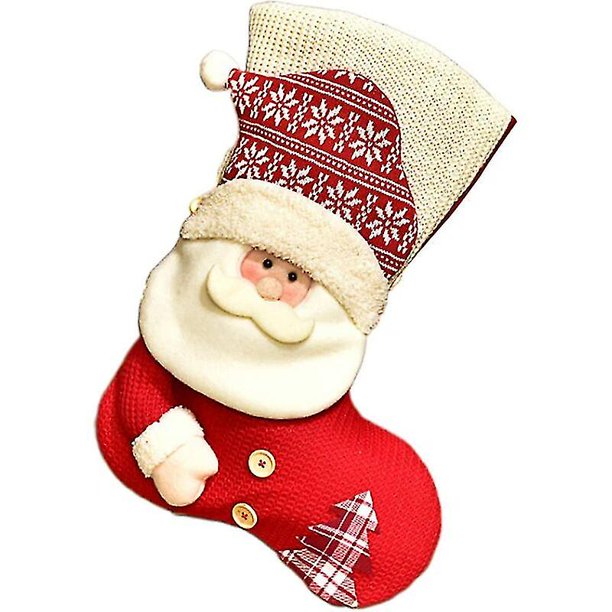 Calcetín navideño JINMJMXG 48 cm bolsa de regalo de muñeco de nieve
