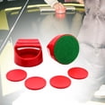 thumbnail image 4 of GARENDE Portable Air Hockey Strikers/pushers Home Table Game Replacement Accessories Small Size Air Hockey for Kids Teens Adults Children Red, 4 of 8