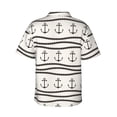 thumbnail image 3 of Daiia Anchors and Ropes Hawaiian Shirt for Men Gentle Cotton Regular Short Sleeve Casual-XX-Large, 3 of 9