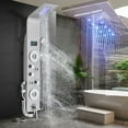 thumbnail image 6 of Shower Panel Tower System LED Rain&Waterfall Massage Jet Sprayer Stainless Steel, 6 of 20