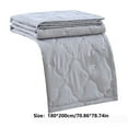 thumbnail image 4 of Yooshoverk Skin-Friendly Plain Printed Washed Cotton Summer Quilt, Ventilation Quilt, 70.87x78.74 Inches, Ideal for Warm Nights, Soft and Breathable, Machine Washable, Gray, 4 of 4