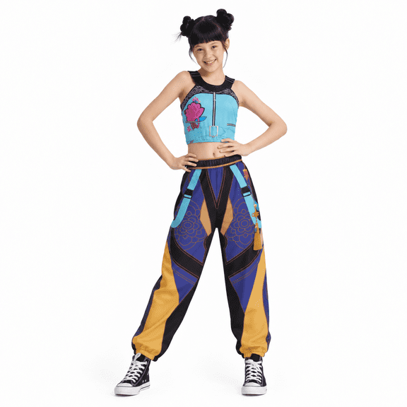 Halloween Costume Pop Singer Costume Stage Performance Outfit Camisole and Pants 2-Piece Set Singer Costume Cosplay Costume Fancy Dress