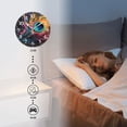 thumbnail image 3 of Battery Operated Wall Clocks with Non-Ticking Sweep Movement,Modern Round Clock Decorative for Bedroom,Office-Elegant Peacock Feather With Vibrant Colors(14inch), 3 of 4