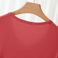 thumbnail image 4 of Hontri Ensembles de Pyjama à Manches Longues pour Femmes - Vêtements de Nuit Douillets d'Automne (Grande Taille, Deux Pièces à Col Rond) Rouge m, 4 of 5