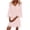 Pink, variant on Staron Women's Casual Solid Jacquard Tassel V-Neck 3/4 Sleeve Dress Fashion Loose Party Vacation Boho, White XL