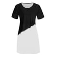 thumbnail image 6 of gakvbuo Summer Dresses For Women 2023 Casual Plus Size T-Shirt Dress Floral Short Sleeves Loose Flowy Sundresses Swing Boho Beach Cover Up, 6 of 6