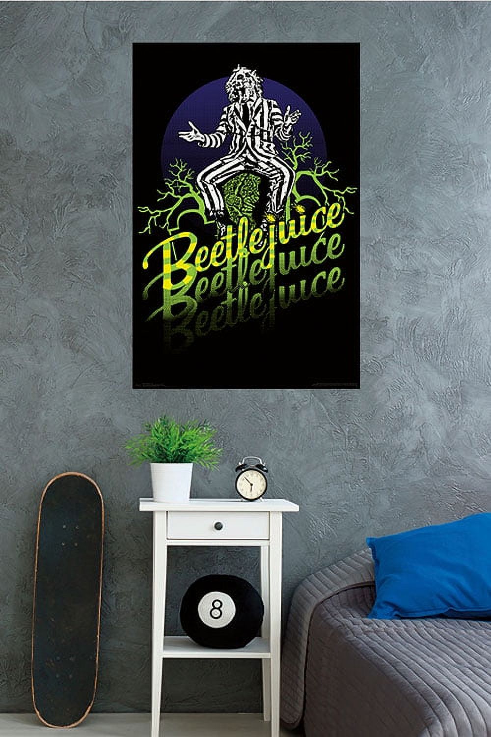 Beetlejuice - Yellow and Green Neon Wall Poster, 22.375" x 34"