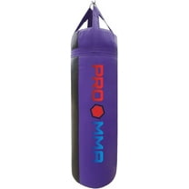 PRO MMA 4ft 80lb Heavy Boxing MMA Punching Bag Filled Special Edition(Purple and Black w/Purple Straps)