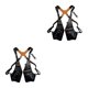 thumbnail image 3 of Yuarrent Bolso de hombro duradero para bolso, hebilla ajustable, billetera para el pecho y las axilas, bolso de pecho agradable para la piel, Negro 2Conjunto, 3 of 6