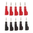 thumbnail image 1 of 10 Piezas Enchufe de Plátano CUTICAT Adaptadores 4mm Cobre Bañado en Latón Niquelado Conector Banana Apilable, 1 of 5