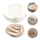thumbnail image 3 of Cesta redonda para pan Banneton con revestimiento, cesta de fermentación, kit para hacer pan de masa madre en casa, 3 of 8