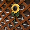 thumbnail image 4 of Metal Sunflower Wall Hook Keys Aprons Coat Hangers Wall Art Decor, 4 of 6