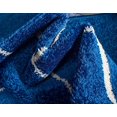 thumbnail image 2 of Unique Loom 3146473 8 x 11 ft. Geometric Trellis Frieze Rectangular Rug, Navy Blue, 2 of 5