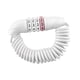 thumbnail image 5 of Mini candado de combinación para casco, pequeño, profesional, con cable de acero retráctil. Blanco, 5 of 9