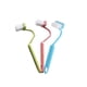 thumbnail image 1 of Bearachild Paquete de 2 escobillas para inodoro en forma de S, limpieza de esquinas de baño, plástico, doméstico, cocina, accesorio de pared, Suministros de limpieza para el hogar Color aleatorio Bearachild JJ6069-00, 1 of 6