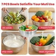 thumbnail image 5 of 29PCS Stainless Steel Mixing Bowls with Lids Set, with 3 Grater Attachments Size 4.5, 4, 3.5, 2.1, 1.5, 1.1, 0.7QT, Ideal for Kitchen Cooking Baking & Serving, 5 of 7