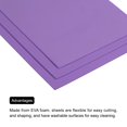 thumbnail image 5 of EVA Foam Sheets Purple 7.6 Inch x 5.9 Inch 2mm Thickness for Crafts DIY 10Pcs, 5 of 6
