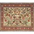 thumbnail image 1 of Ahgly Company Machine Washable Indoor Rectangle Traditional Dark Sienna Brown Area Rugs, 4' x 6', 1 of 7