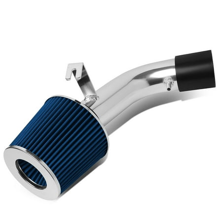 08 Tiburon Intake For 2003 to 2008 Tiburon 2.0L L4 Lightweight Hi -Flow Short Ram Air Intake System+Blue Cone Filter ()