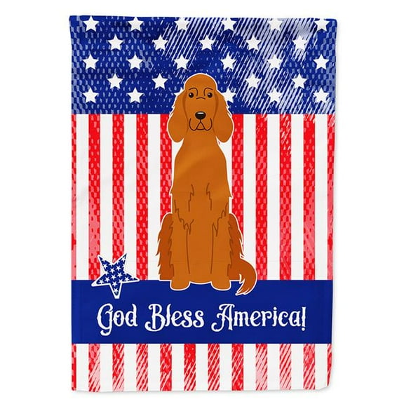 Carolines Treasures BB3059GF Patriotic USA Irish Setter Garden Size Flag