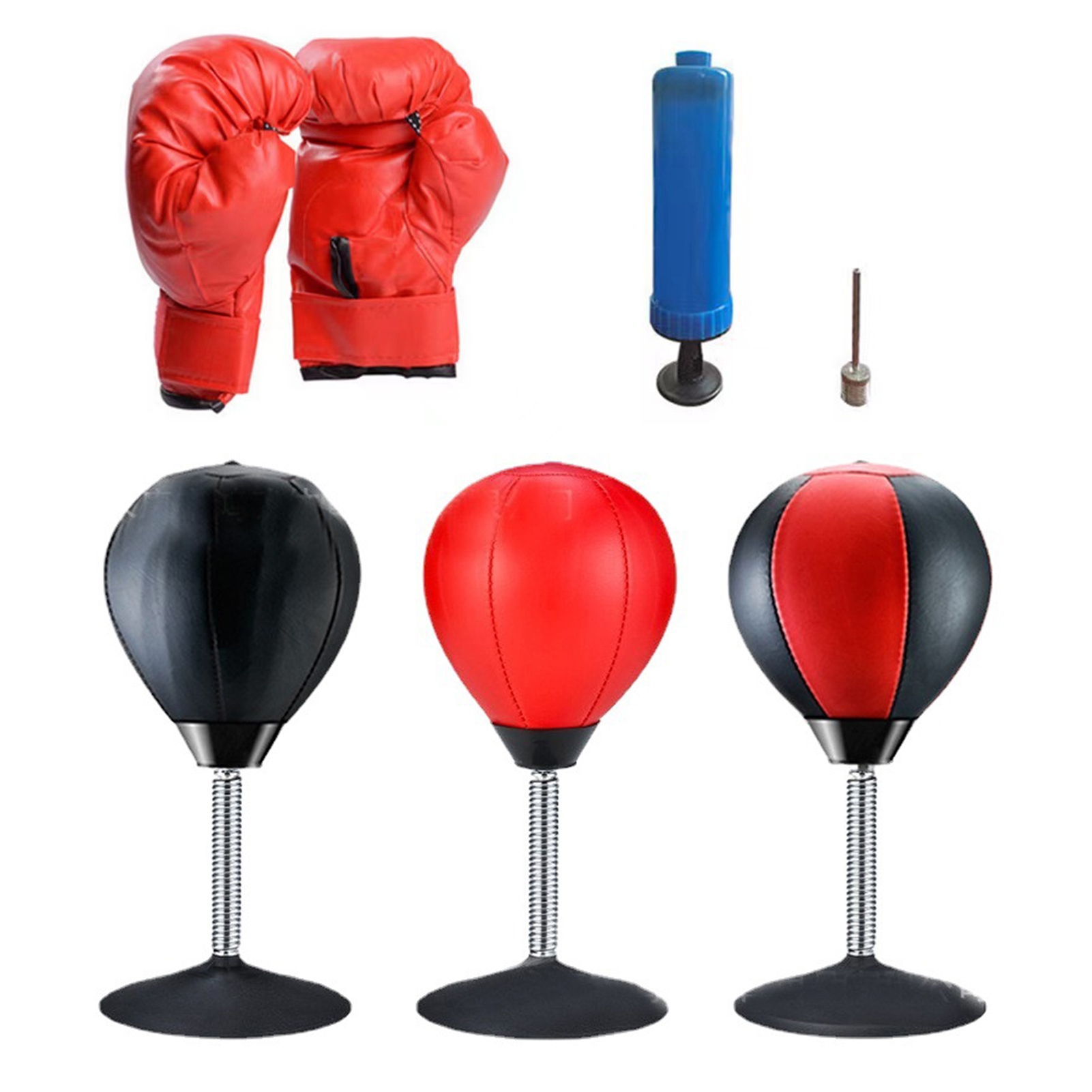 Hyasfey Desktop Punching Bag with Suction Cup Stress Relief Boxing Speed Ball Kids Adults Reaction Speed Training Boxing Bag Home Office Desk Toy