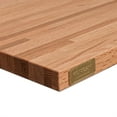 thumbnail image 6 of CONSDAN Butcher Block Counter Top, USA Grown Solid Oak Wood Countertop, Washer/Laundry Countertop, Table Top, Polished, Prefinished with Food-safe Oil, 1.5" Thickness, 24" L x 25" W, 6 of 6