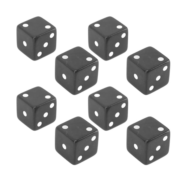 Juego de Dados de esquina cuadrada BuyWeek 8 piezas 6 caras