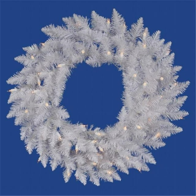 Vickerman A104225 Couronne d'Épincé Blanc 24 Po. Dura-Lit