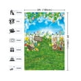 thumbnail image 4 of 6x8FT Spring Easter Backdrop Eggs Bunny Sky Background for Photography Spring Grassland Flowers Backdrop Kids Party Supplies, 4 of 5