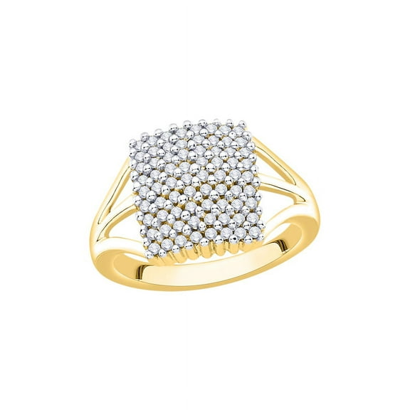 Diamond Anniversary Ring in 10K Yellow Gold (1/2 cttw) (I-Color, SI3/I1-Clarity) (Size-5.5)