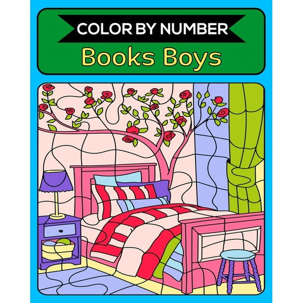 Color By Number Books Boys 50 Unique Color By Number Design for