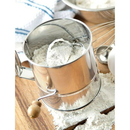 Fox Run Craftsmen Stainless Steel Crank Sifter (3 Cups)