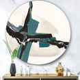 thumbnail image 3 of Designart 'Glam Cerulean I' Glam Metal Circle Wall Art, 3 of 3