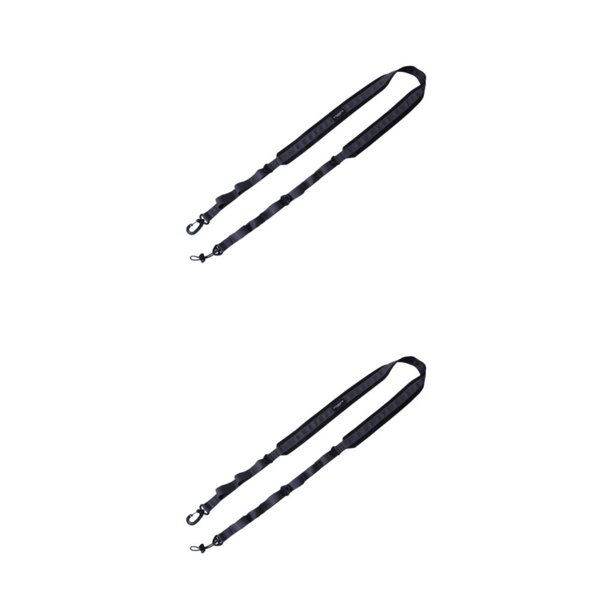Greeniant Correa de hombro táctica Cuerda Sling Belt Hebilla de metal Liberación rápida Multifuncional Extraíble al aire libre Senderismo Gris oscuro 2Conjunto
