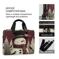 thumbnail image 4 of 16" Laptop Briefcase for Work Travel Laptop Shoulder Bag Carrying Handbag Laptop Case Snowman and Birds, 4 of 8