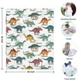 thumbnail image 4 of White Dinosaurs with Labels Playfully Blanket,Comfortable Soft Flannel Throw Blanket,All Season,Warm Lightweight Blankets for Sofa Bed Couch Living Room Chair,30"x40", 4 of 4