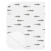 Kushies Portable Changing Pad Organic Jersey Black Arrows