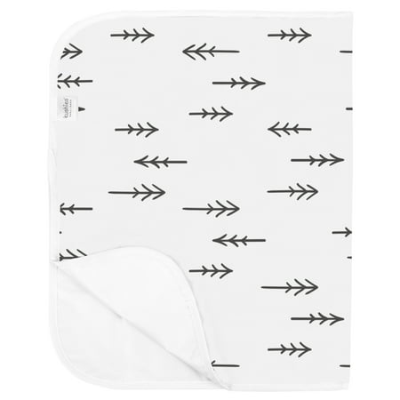 Kushies Portable Changing Pad Organic Jersey Black Arrows