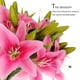 thumbnail image 2 of 6 piezas de látex de imitación de flor de lirio, decoración para fiesta de boda familiar con flores realmente táctiles (rosa), 2 of 5