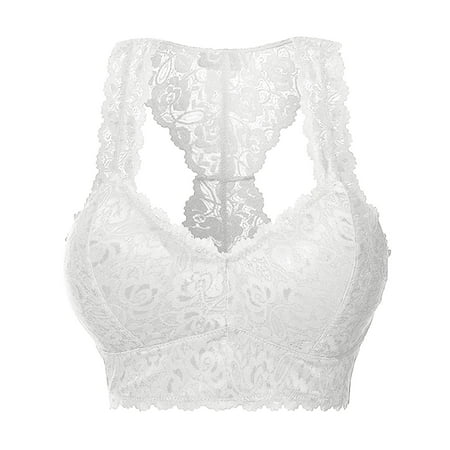 Clearance!Uooqdmx Bras for Women Sexy Lingerie for Women Plus Size Vest Crop Wire Bra Lingerie Sexy V Neck Underwear Lingerie S 3xl Women s Lingerie  Sleep & Lounge White XL