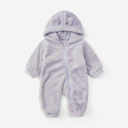 

NIUREDLTD Boys Girls Long Sleeve Jumpsuit For Babys Clothes Solid Colours