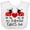 AA-White, variant on Inktastic My Godmother Loves Me Boys or Girls Baby Bib