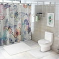 thumbnail image 7 of PRATYUS Purple Shower Curtain for Bathroom,Spring Watercolor Butterfly Shower Curtain Sets,Waterproof Fabric Cloth Shower Curtains Set with Hooks 36x72, 7 of 7