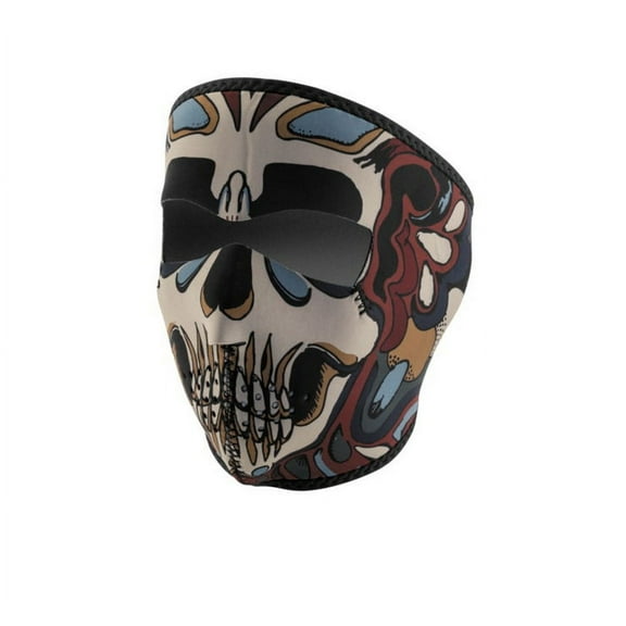 Zan Headgear Full Face Neoprene Facemask Psychadelic Skull
