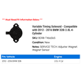 thumbnail image 2 of Variable Timing Solenoid - Compatible with 2013 - 2016 BMW 320i xDrive 2.0L 4-Cylinder 2014 2015, 2 of 2