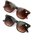 thumbnail image 3 of 2 Pairs Women Oversized BIFOCAl Sunglasses Reader - Outdoor Reading 100% UV Gradient +2.25, 3 of 5