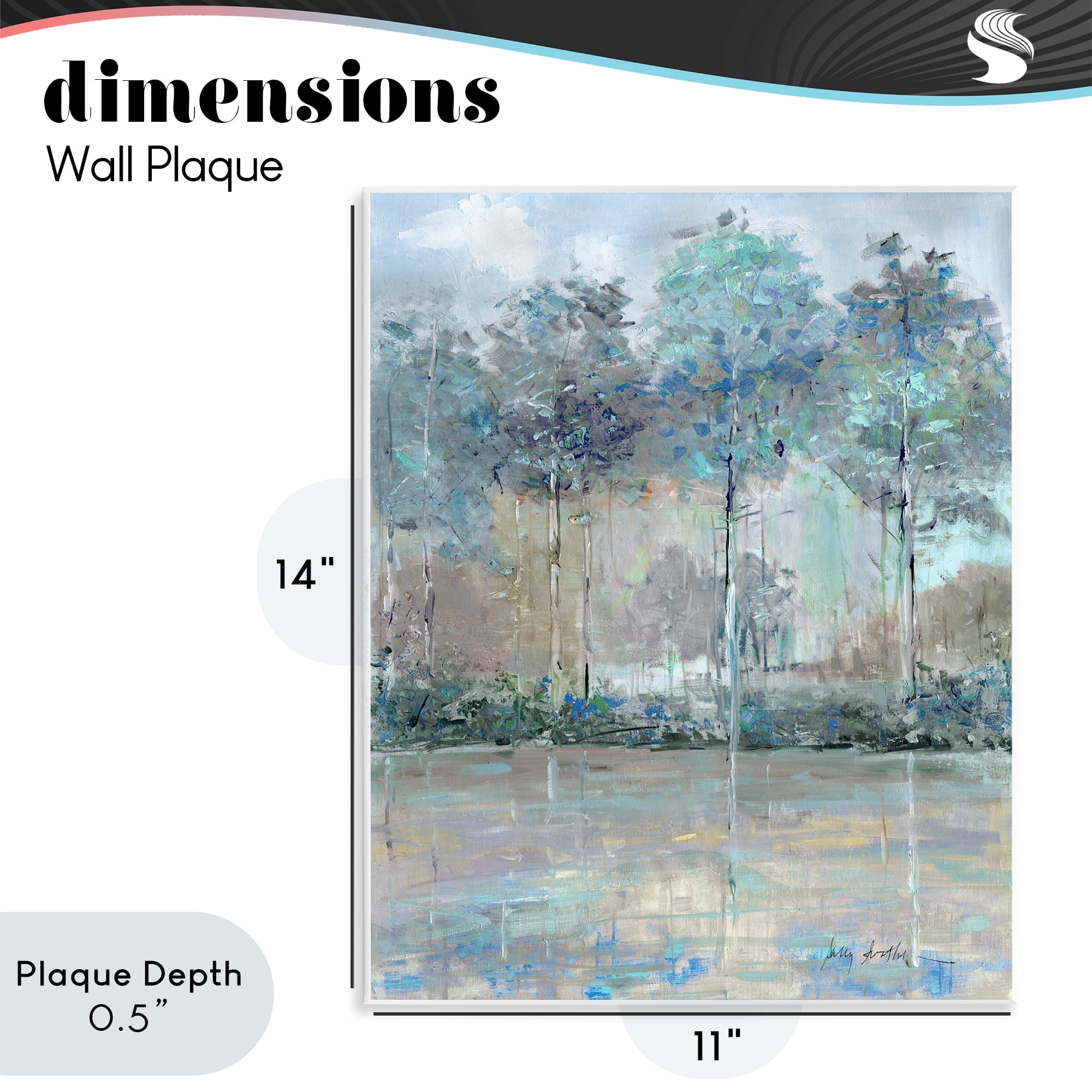 Stupell Industries Subdued Expression of Trees Wall Plaque Art, design by Sally Swatland