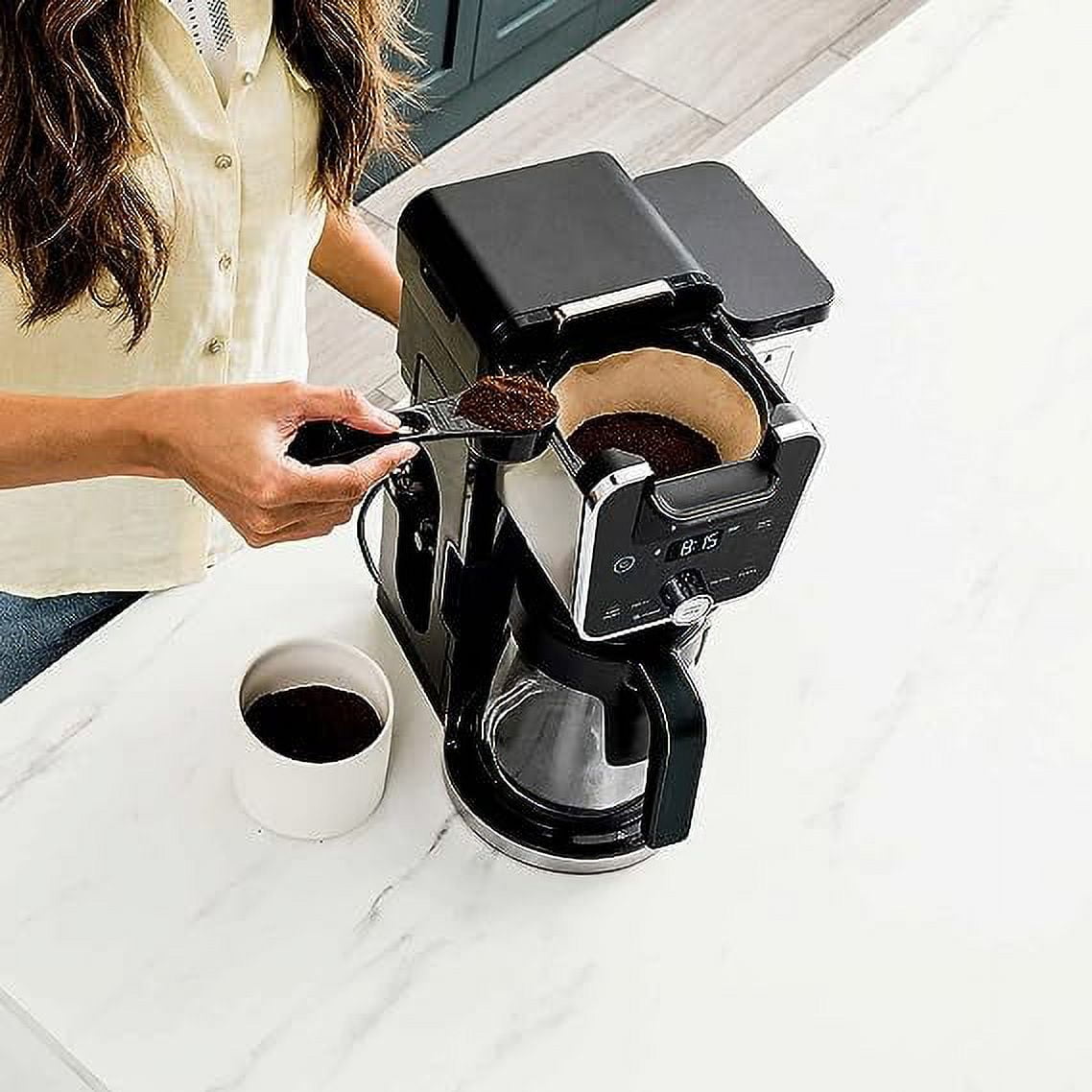 Open Box Ninja DualBrew System 14-Cup Coffee Maker 4 Brew Styles 70-oz. CFP451CO - Black